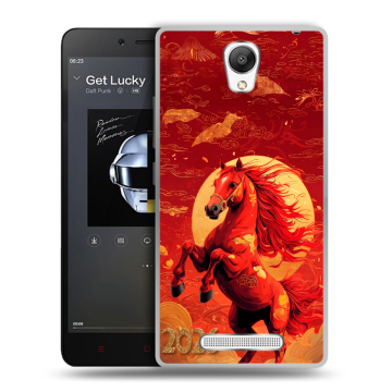 Силиконовый чехол на Xiaomi RedMi Note 2 с принтом Новый год Силиконовый чехол на Xiaomi RedMi Note 2 с принтом Новый год