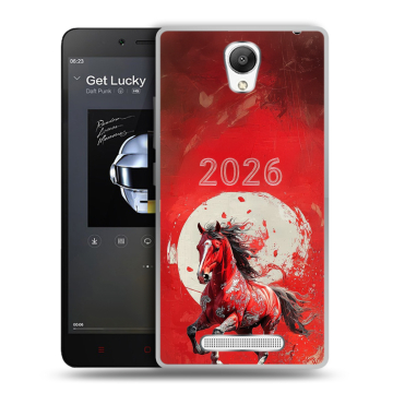 Силиконовый чехол на Xiaomi RedMi Note 2 с принтом Новый год Силиконовый чехол на Xiaomi RedMi Note 2 с принтом Новый год