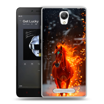 Силиконовый чехол на Xiaomi RedMi Note 2 с принтом Новый год