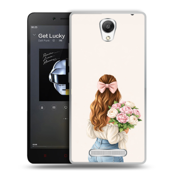 Силиконовый чехол на Xiaomi RedMi Note 2 с принтом женский Силиконовый чехол на Xiaomi RedMi Note 2 с принтом женский