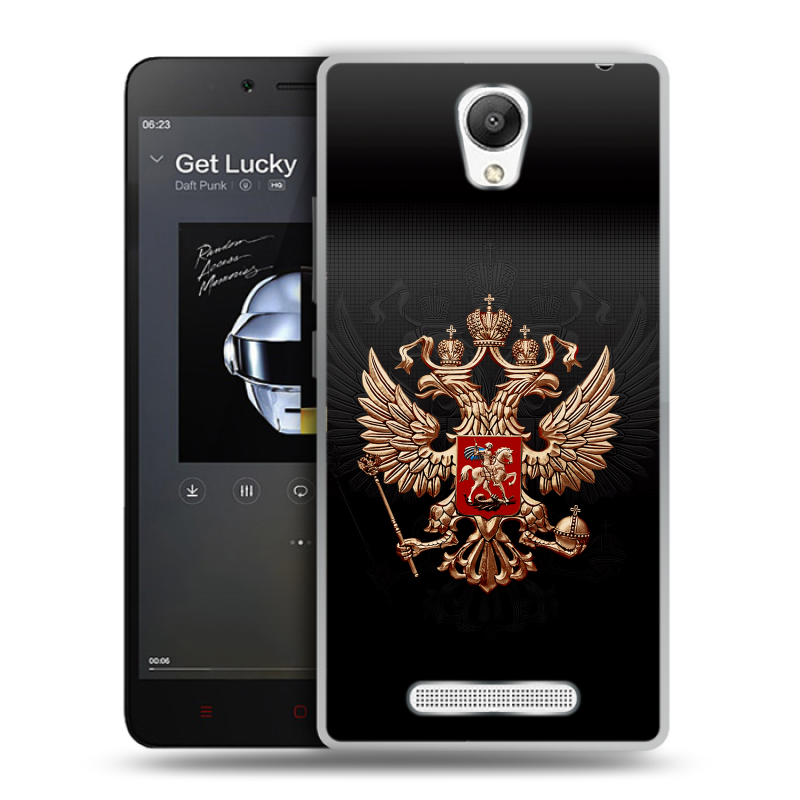 Пластиковый чехол на Xiaomi RedMi Note 2 с принтом Герб России Пластиковый чехол на Xiaomi RedMi Note 2 с принтом Герб России