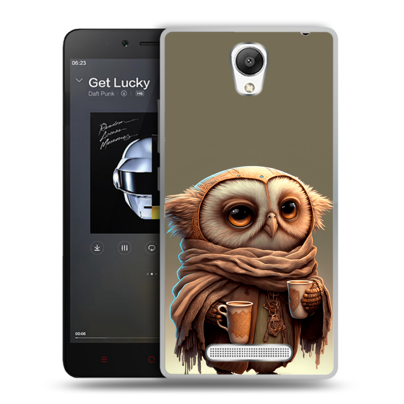 Пластиковый чехол на Xiaomi RedMi Note 2 с принтом Сова Пластиковый чехол на Xiaomi RedMi Note 2 с принтом Сова