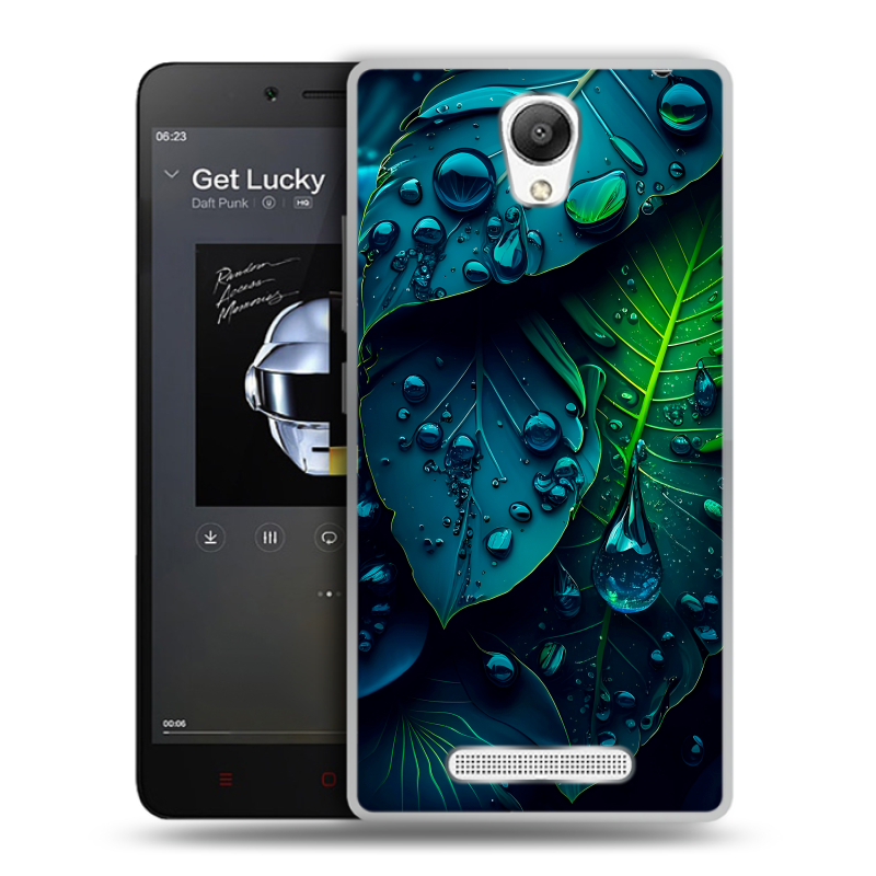 Пластиковый чехол на Xiaomi RedMi Note 2 с принтом Листья Пластиковый чехол на Xiaomi RedMi Note 2 с принтом Листья