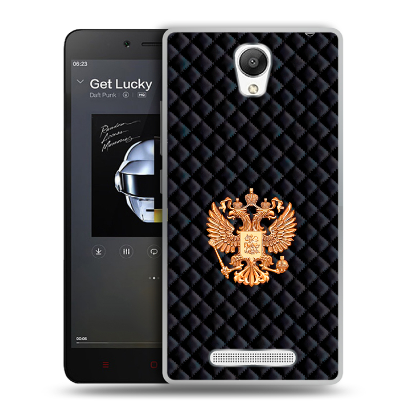 Пластиковый чехол на Xiaomi RedMi Note 2 с принтом Герб России принт Пластиковый чехол на Xiaomi RedMi Note 2 с принтом Герб России принт