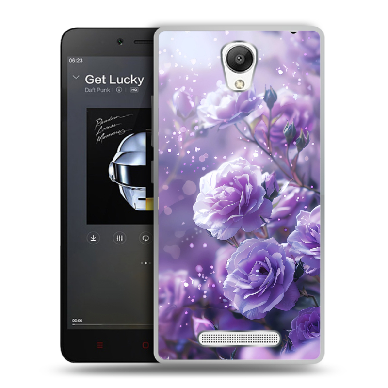 Пластиковый чехол на Xiaomi RedMi Note 2 с принтом Розы цветы Пластиковый чехол на Xiaomi RedMi Note 2 с принтом Розы цветы