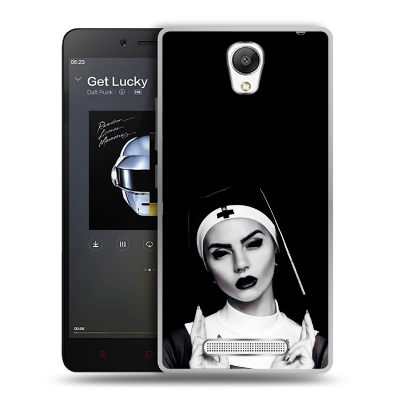 Пластиковый чехол на Xiaomi RedMi Note 2 с принтом монашка Пластиковый чехол на Xiaomi RedMi Note 2 с принтом монашка