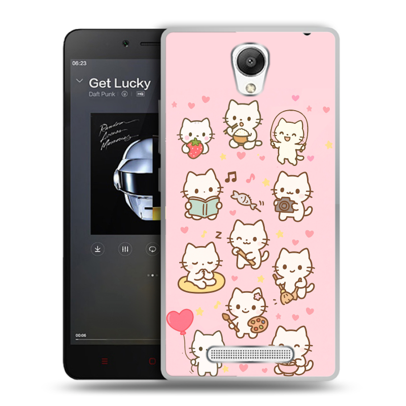 Силиконовый чехол на Xiaomi RedMi Note 2 с принтом Hello Kitty Хелоу Кити Силиконовый чехол на Xiaomi RedMi Note 2 с принтом Hello Kitty Хелоу Кити