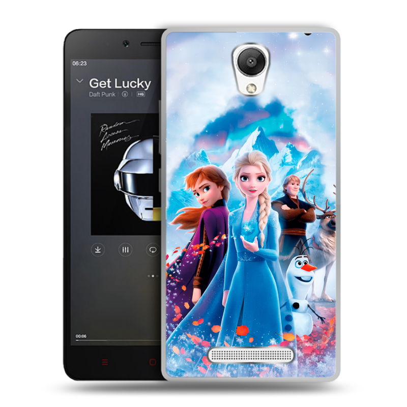 Силиконовый чехол на Xiaomi RedMi Note 2 с принтом Холодное сердце Frozen Силиконовый чехол на Xiaomi RedMi Note 2 с принтом Холодное сердце Frozen