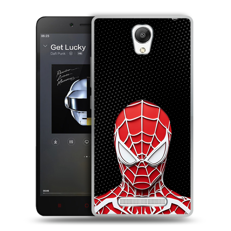 Пластиковый чехол на Xiaomi RedMi Note 2 с принтом человек паук spiderman Пластиковый чехол на Xiaomi RedMi Note 2 с принтом человек паук spiderman