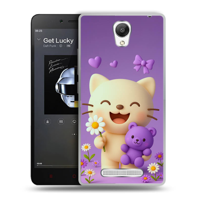 Силиконовый чехол на Xiaomi RedMi Note 2 с принтом для девочек Силиконовый чехол на Xiaomi RedMi Note 2 с принтом для девочек