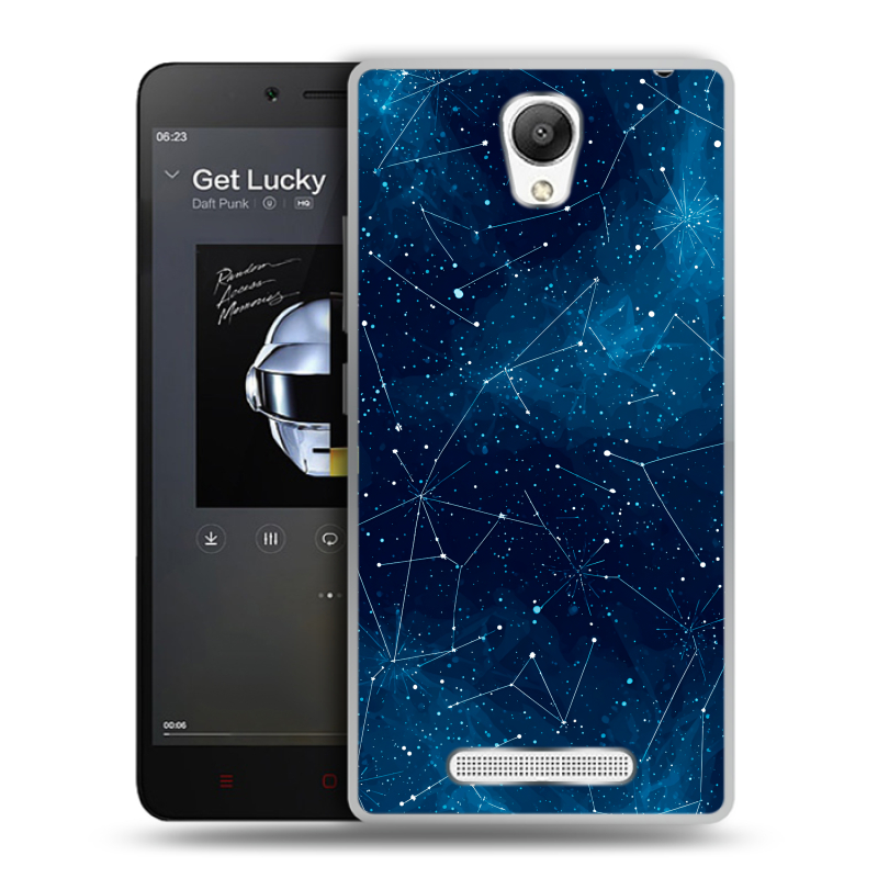 Силиконовый чехол на Xiaomi RedMi Note 2 с принтом Космос звезды Силиконовый чехол на Xiaomi RedMi Note 2 с принтом Космос звезды