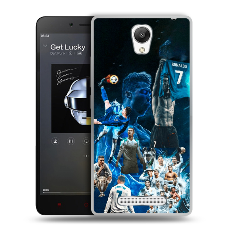 Силиконовый чехол на Xiaomi RedMi Note 2 с принтом Реал Роналдо Силиконовый чехол на Xiaomi RedMi Note 2 с принтом Реал Роналдо