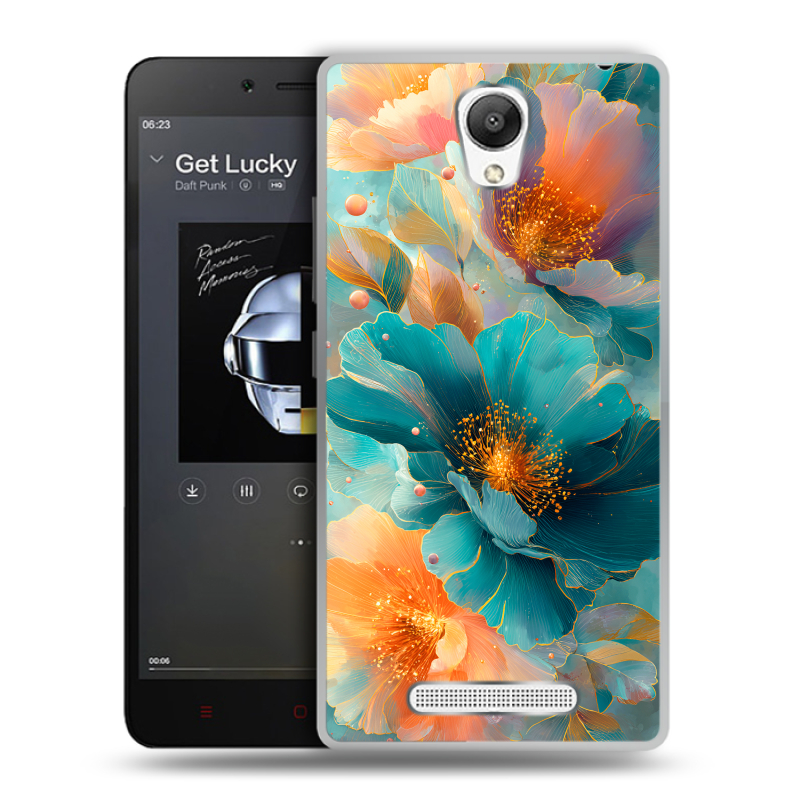 Пластиковый чехол на Xiaomi RedMi Note 2 с принтом Цветы Пластиковый чехол на Xiaomi RedMi Note 2 с принтом Цветы
