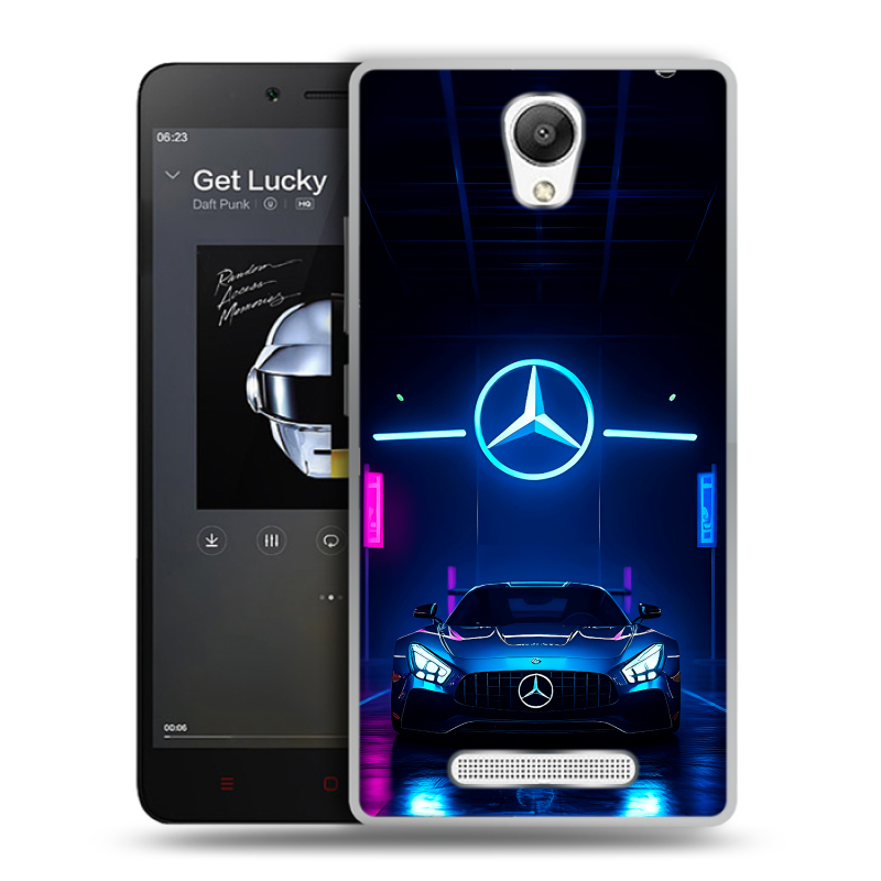 Силиконовый чехол на Xiaomi RedMi Note 2 с принтом Mercedes Мерседес Силиконовый чехол на Xiaomi RedMi Note 2 с принтом Mercedes Мерседес