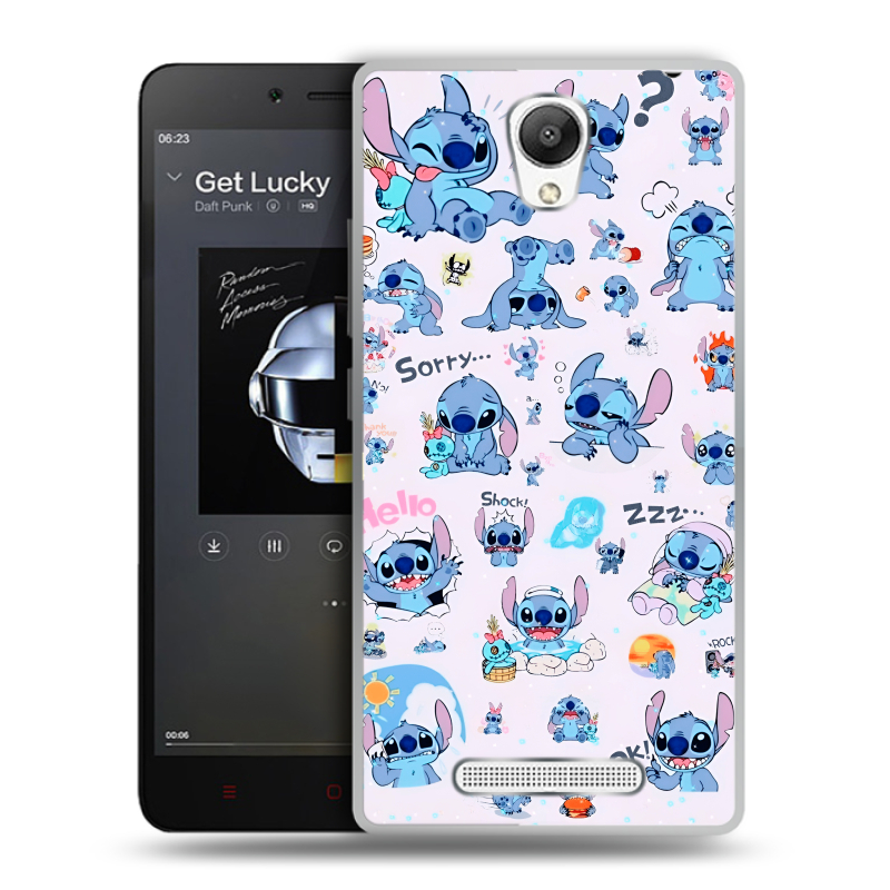 Пластиковый чехол на Xiaomi RedMi Note 2 с принтом Лило и Стич Пластиковый чехол на Xiaomi RedMi Note 2 с принтом Лило и Стич