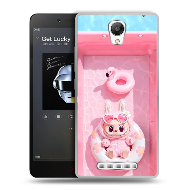 Пластиковый чехол на Xiaomi RedMi Note 2 с принтом Labubu Лабубу Пластиковый чехол на Xiaomi RedMi Note 2 с принтом Labubu Лабубу