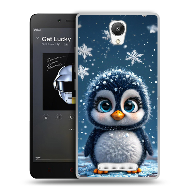 Силиконовый чехол на Xiaomi RedMi Note 2 с принтом Новый год Силиконовый чехол на Xiaomi RedMi Note 2 с принтом Новый год