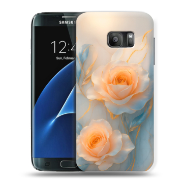 Силиконовый противоударный чехол на Samsung Galaxy S7 с принтом Женский Силиконовый противоударный чехол на Samsung Galaxy S7 с принтом Женский