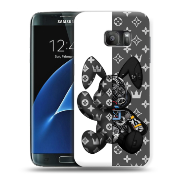 Силиконовый противоударный чехол на Samsung Galaxy S7 с принтом Луи робот