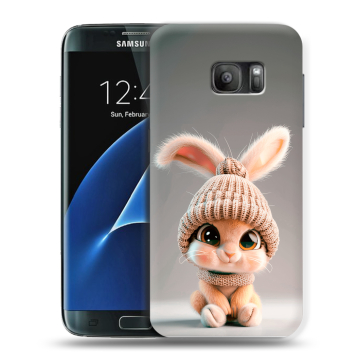 Силиконовый противоударный чехол на Samsung Galaxy S7 с принтом Кролик Силиконовый противоударный чехол на Samsung Galaxy S7 с принтом Кролик