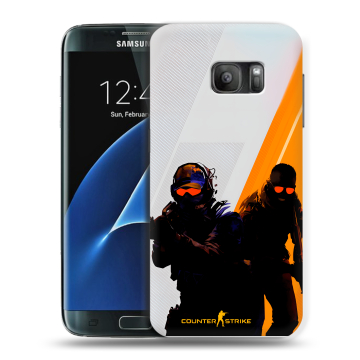 Силиконовый противоударный чехол на Samsung Galaxy S7 с принтом Контер страйк Counter strike Силиконовый противоударный чехол на Samsung Galaxy S7 с принтом Контер страйк Counter strike