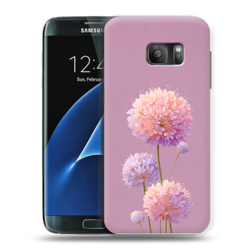 Силиконовый противоударный чехол на Samsung Galaxy S7 с принтом Цветы Силиконовый противоударный чехол на Samsung Galaxy S7 с принтом Цветы