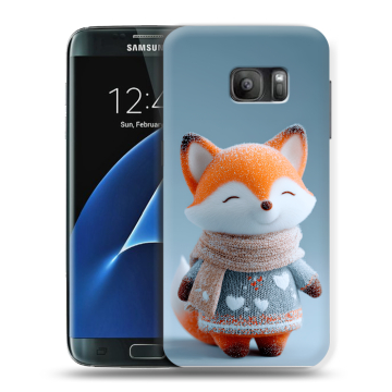 Силиконовый противоударный чехол на Samsung Galaxy S7 с принтом Лиса Силиконовый противоударный чехол на Samsung Galaxy S7 с принтом Лиса