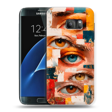 Силиконовый противоударный чехол на Samsung Galaxy S7 с принтом Модный принт Силиконовый противоударный чехол на Samsung Galaxy S7 с принтом Модный принт