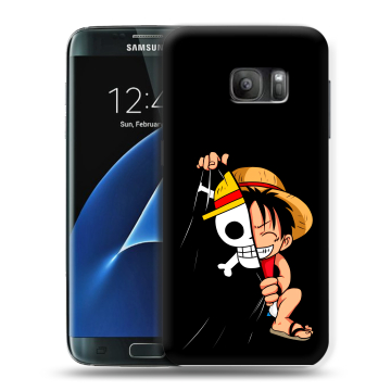 Силиконовый противоударный чехол на Samsung Galaxy S7 с принтом One Piece Ван Пис Силиконовый противоударный чехол на Samsung Galaxy S7 с принтом One Piece Ван Пис