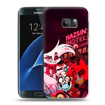 Силиконовый противоударный чехол на Samsung Galaxy S7 с принтом Hazbin Hotel Отель Хазбин Силиконовый противоударный чехол на Samsung Galaxy S7 с принтом Hazbin Hotel Отель Хазбин