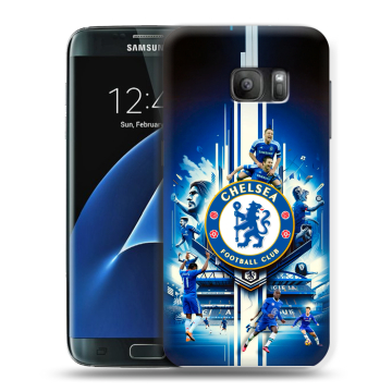 Силиконовый противоударный чехол на Samsung Galaxy S7 с принтом Chelsea Челси Силиконовый противоударный чехол на Samsung Galaxy S7 с принтом Chelsea Челси