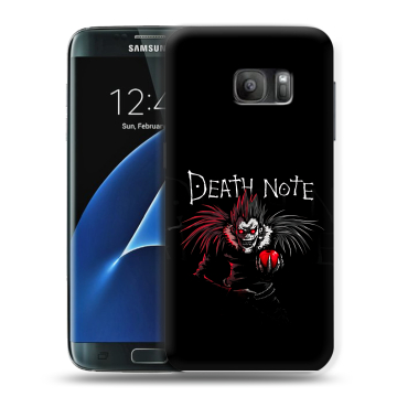 Силиконовый противоударный чехол на Samsung Galaxy S7 с принтом Death note Тетрадь смерти Силиконовый противоударный чехол на Samsung Galaxy S7 с принтом Death note Тетрадь смерти
