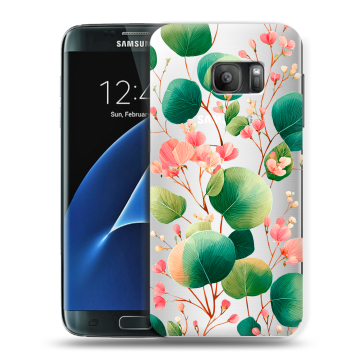 Силиконовый противоударный чехол на Samsung Galaxy S7 с принтом женский Силиконовый противоударный чехол на Samsung Galaxy S7 с принтом женский