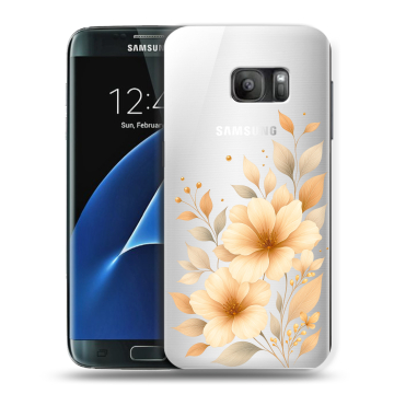 Силиконовый противоударный чехол на Samsung Galaxy S7 с принтом для девушки Силиконовый противоударный чехол на Samsung Galaxy S7 с принтом для девушки