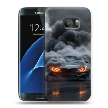 Силиконовый противоударный чехол на Samsung Galaxy S7 с принтом BMW БМВ Силиконовый противоударный чехол на Samsung Galaxy S7 с принтом BMW БМВ