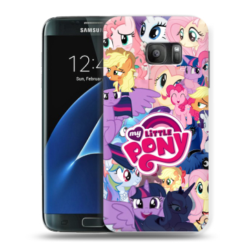 Силиконовый противоударный чехол на Samsung Galaxy S7 с принтом My little pony Дружба чудо Силиконовый противоударный чехол на Samsung Galaxy S7 с принтом My little pony Дружба чудо