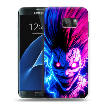 Силиконовый противоударный чехол на Samsung Galaxy S7 с принтом Death note Тетрадь смерти Силиконовый противоударный чехол на Samsung Galaxy S7 с принтом Death note Тетрадь смерти