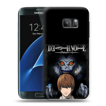 Силиконовый противоударный чехол на Samsung Galaxy S7 с принтом Death note Тетрадь смерти Силиконовый противоударный чехол на Samsung Galaxy S7 с принтом Death note Тетрадь смерти