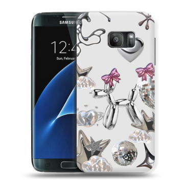 Силиконовый противоударный чехол на Samsung Galaxy S7 с принтом Y2K