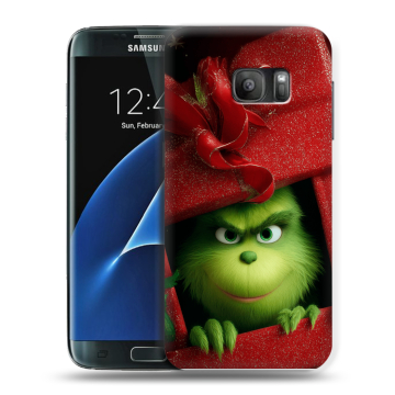 Силиконовый противоударный чехол на Samsung Galaxy S7 с принтом Новый год Силиконовый противоударный чехол на Samsung Galaxy S7 с принтом Новый год