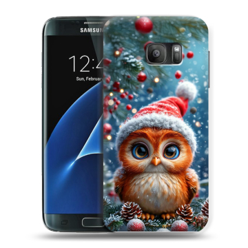 Силиконовый противоударный чехол на Samsung Galaxy S7 с принтом Новый год Силиконовый противоударный чехол на Samsung Galaxy S7 с принтом Новый год