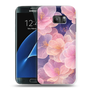 Силиконовый противоударный чехол на Samsung Galaxy S7 с принтом женский Силиконовый противоударный чехол на Samsung Galaxy S7 с принтом женский