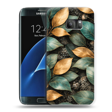 Силиконовый противоударный чехол на Samsung Galaxy S7 с принтом женский