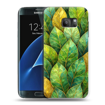 Силиконовый противоударный чехол на Samsung Galaxy S7 с принтом женский