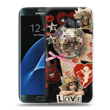 Силиконовый противоударный чехол на Samsung Galaxy S7 с принтом для девочек Силиконовый противоударный чехол на Samsung Galaxy S7 с принтом для девочек