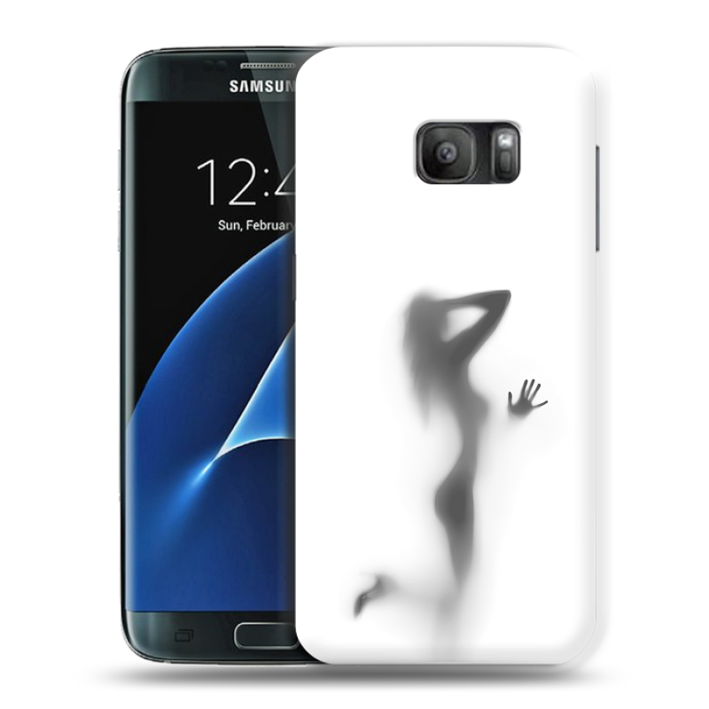 Силиконовый противоударный чехол на Samsung Galaxy S7 с принтом Силуэт Силиконовый противоударный чехол на Samsung Galaxy S7 с принтом Силуэт