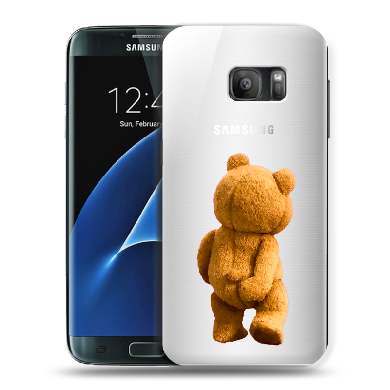 Силиконовый противоударный чехол на Samsung Galaxy S7 с принтом Медведь Силиконовый противоударный чехол на Samsung Galaxy S7 с принтом Медведь