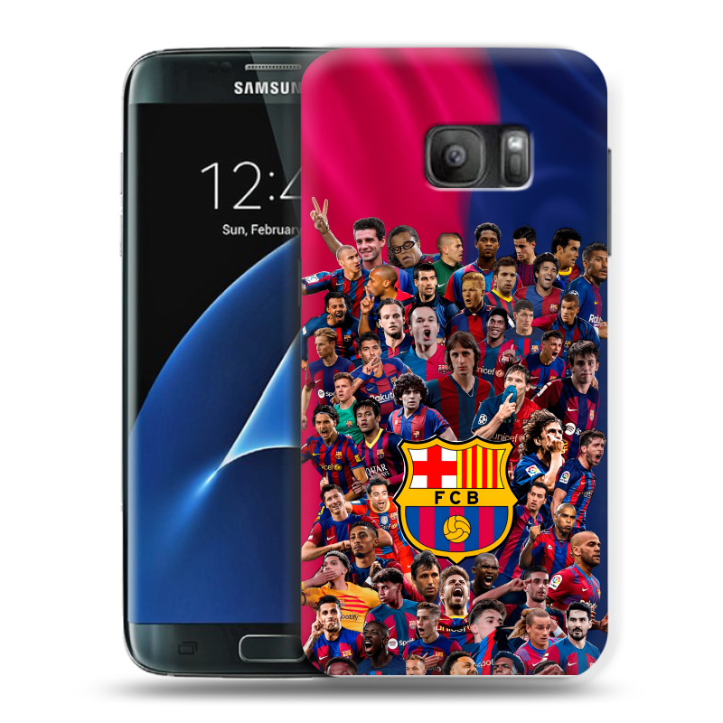 Силиконовый противоударный чехол на Samsung Galaxy S7 с принтом Барселона Barcelona Силиконовый противоударный чехол на Samsung Galaxy S7 с принтом Барселона Barcelona