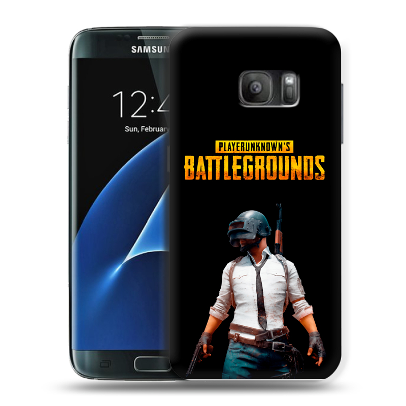 Силиконовый противоударный чехол на Samsung Galaxy S7 с принтом PUGB ПАГБ Силиконовый противоударный чехол на Samsung Galaxy S7 с принтом PUGB ПАГБ