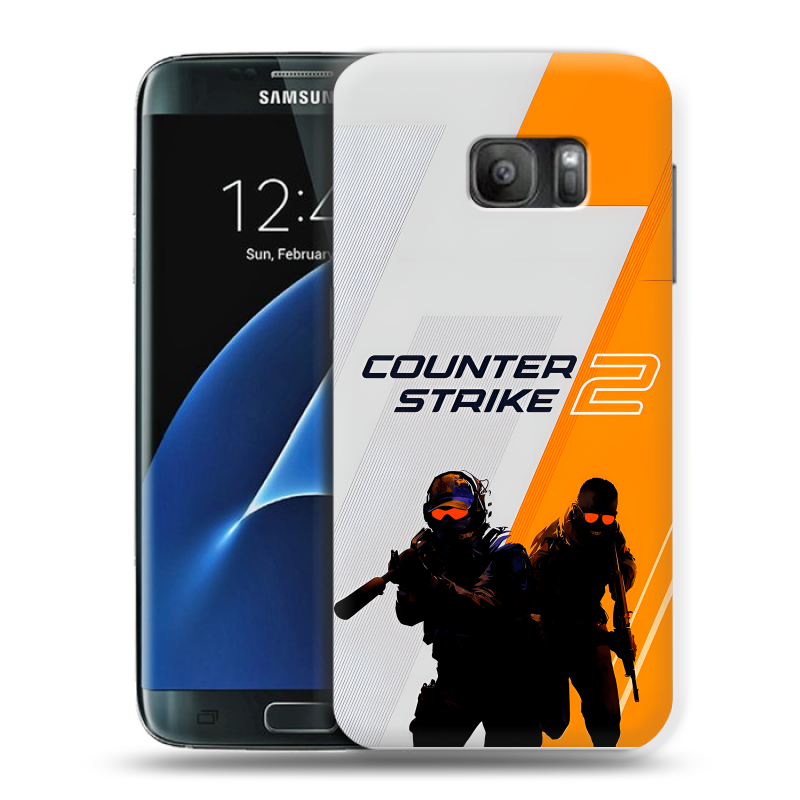 Силиконовый противоударный чехол на Samsung Galaxy S7 с принтом Counter Strike Силиконовый противоударный чехол на Samsung Galaxy S7 с принтом Counter Strike